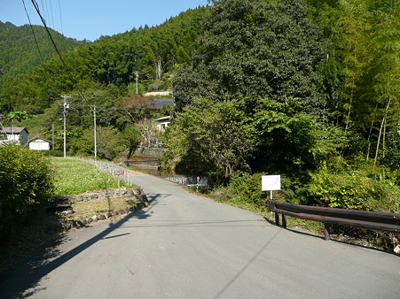 杉尾山へ続く道