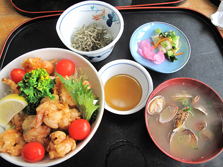 大アサリカリカリ丼