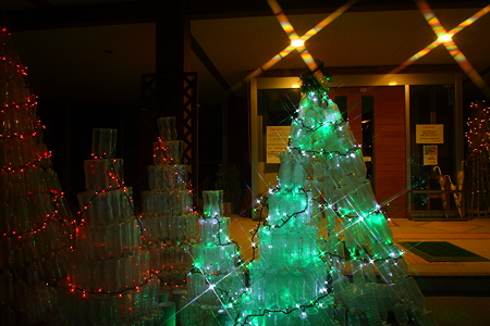 見はらしの丘　ペットボトルイルミネーション