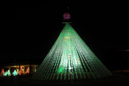 見はらしの丘　ペットボトルイルミネーション