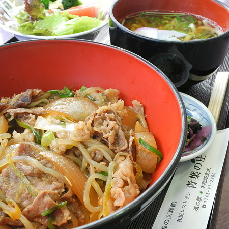 牛丼御膳(道の駅・宇陀路室生【奈良】)