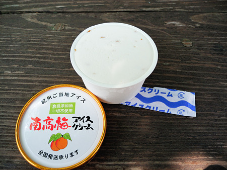 梅アイス(道の駅・熊野古道中辺路【和歌山】)