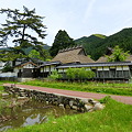 茅葺の古民家（中島家）を見学