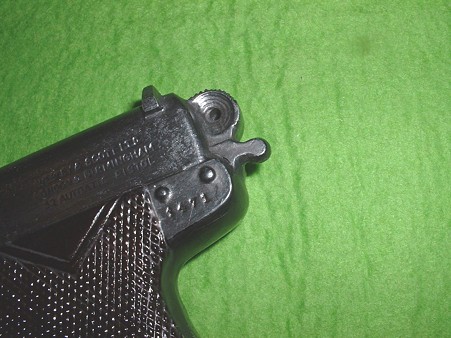 中田商店 ホルスター型崩れ防止用文鎮 「ウェブリー&スコット M1906」 お手軽加工のセフティーとハンマー部 Dobu